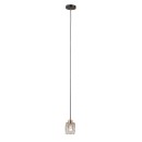 Italux PND-40813-1-BK-HBR Pendelleuchte Torno E14