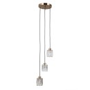 Italux PND-40813-3R-HBR Pendelleuchte Torno E14