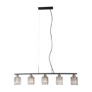 Italux PND-40814-5-BK-HBR Pendelleuchte Simona E14