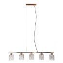 Italux PND-40814-5-HBR Pendelleuchte Simona E14