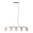 Italux PND-40814-5-HBR Pendelleuchte Simona E14