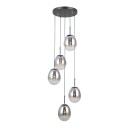 Italux PND-40825-5-BK Pendelleuchte Meolo E14