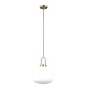 Italux PND-408817-1-HBR-WH Pendelleuchte Fosse | 40W E27 | gold | opal