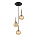 Italux PND-42361-3A-BRO-AMB Pendelleuchte Favera | 3x40W E27