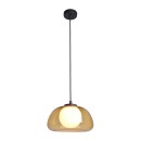 Italux 5906630853335 Pendelleuchte Ainale | 7W G9 | schwarz | gelb