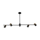 Italux PND-58892-4-BK-BRO Pendelleuchte Elice GU10