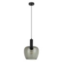 Italux PND-59769-BK-SG Pendelleuchte Aprica | 40W E27 | schwarz | rauch­far­ben