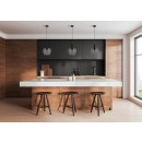 Italux PND-59769-BK-SG Pendelleuchte Aprica | 40W E27 | schwarz | rauch­far­ben