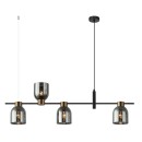 Italux PND-66892-4-BK-SG Pendelleuchte Servio E14