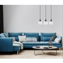 Italux PND-67594-3-BK+CL Pendelleuchte Lamezia E27
