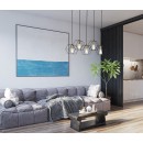 Italux PND-74889-5-BK Pendelleuchte Aina E27