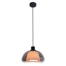 Italux PND-84638-BK-SG Pendelleuchte Apiro | 7W E27 | schwarz | rauch­far­ben