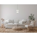 Italux 5906630854165 LED Pendelleuchte Nico | 8W integrierte LED-Quelle | 3000K | Seilleuchte | gold | schwarz | weiß