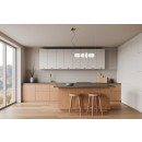 Italux PND-8545-4H-AB-WH LED Pendelleuchte Nico | 18W integrierte LED-Quelle | 3000K | Seilleuchte | gold | schwarz | weiß