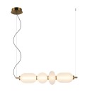 Italux PND-8545-4H-AB-WH LED Pendelleuchte Nico | 18W integrierte LED-Quelle | 3000K | Seilleuchte | gold | schwarz | weiß