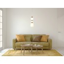 Italux PND-94981V-3A-GD LED Pendelleuchte Evans | 19W integrierte LED-Quelle | 3000K | gold | opal