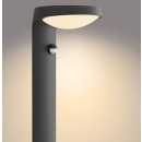 Philips 8719514476851 LED Wandleuchte mit Bewegungssensor Tyla 1x9W | 820lm | 2700K | IP44 - Anthrazit