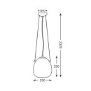 Zuma Line 003064-011113 Pendelleuchte MOON E27