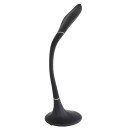 Globo 58271BLED Tischleuchte Pattaya 1x9W | 620lm | 3000-4000-6500K - USB, dimmbar, Berührungsschalter, flexibler Arm, schwarz