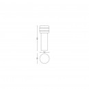 Philips Hue 17405/47/P0 Außensäule Tuar 1x9,5W | 27 | IP44 - weiß