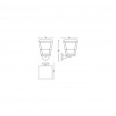 Philips Hue 17439/30/P7 Außenwandleuchte Econic 1X15W | 2200-6500K | IP44 | RGB - White and Color Ambiance
