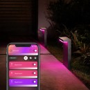 Philips Hue 17455/30/P7 LED Garten Sockelleuchte Nyro 1x13,5W | RGB - White and Color Ambiance