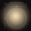 Philips Hue 32164/31/P6 LED Deckenpanel Aurelle 1x24,5W | 2200-6500K - Bluetooth-Fernbedienung