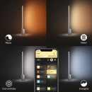 Philips Hue 40801/48/P9 LED Tischleuchte Signe 1x14W | 2000-6500K - Bluetooth, White and Color Ambiance