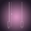 Philips Hue 40801/48/P9 LED Tischleuchte Signe 1x14W | 2000-6500K - Bluetooth, White and Color Ambiance