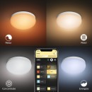 Philips Hue 40905/31/P9 Deckenleuchte Flourish 1x32W | 2200-6500K | RGB - Bluetooth, White and Color Ambiance