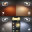 Philips Hue 50551/48/P7 Spotleuchte Centura 1x5,7W | 2000-6500K | RGB - Bluetooth, White and Color Ambiance