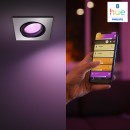 Philips Hue 50551/48/P7 Spotleuchte Centura 1x5,7W | 2000-6500K | RGB - Bluetooth, White and Color Ambiance