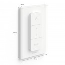 Philips Hue 8719514274617 mit Dimmerschalter Dimmer Switch, Fernbedienung, weiß