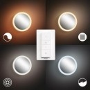 Philips Hue 871951434099 LED Badezimmerleuchtespiegel mit Beleuchtung Adore 1x22w | 2400-2550lm | 2200-6500K | IP44 -White-Ambiance - White Ambiance, Bluetooth, dimmbare, Fernbedienung, weiß