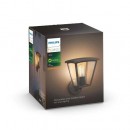 Philips Hue 8719514388512 LED-Außenwandleuchte Inara 1x7W | E27 | 550lm | 2100K | IP44 - schwarz, weiß