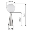Globo 21031N Tischlampe PINPAL E27