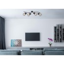 Globo 54017-4 Deckenstrahler Priska 4x40W | E27 - schwarz