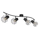 Globo 54017-4 Deckenstrahler Priska 4x40W | E27 - schwarz