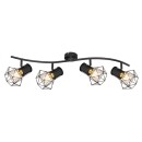 Globo 54017-4 Deckenstrahler Priska 4x40W | E27 - schwarz