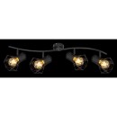 Globo 54017-4 Deckenstrahler Priska 4x40W | E27 - schwarz