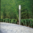 Philips 17469/47 / PN Außensäule Leuchte Utrecht 1x20W | E27 | IP44 - Edelstahl