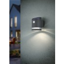 TRIO R22231142 LED Solar-Gartenwandleuchte Salta 1x3W | 3000K | IP44 - mit Bewegungssensor