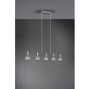 Trio R30185007 Hängende Deckenleuchte Vannes 5x40w | E27 - Matt Nickel