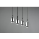 Trio R30694007 Hängende Deckenleuchte Farin 4x25w | E14 - einstellbare Höhe, mattes Nickel