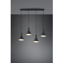 Trio R30784032 Hängende Deckenleuchte Enzo 4x28w | E27 - schwarz