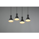Trio R30784032 Hängende Deckenleuchte Enzo 4x28w | E27 - schwarz