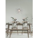 Trio R31311006 Pendelleuchte Gloria 1x40W | E27 - höhenverstellbar, Chrom