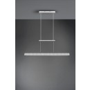 Trio R32043105 LED Hängende Deckenleuchte Paros 1x21w + 55w | SMD | 3000lm + 1500lm | 3000K - Ober- und Unterbeleuchtung, 3-Phasen-Dimmen, einstellbare Höhe, Aluminium