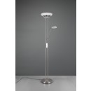 TRIO R40073507 LED Stehleuchte Orson 1x27W + 1x4,5W | 3150lm | 3000K | IP20 - dimmbar Memory-Funktion, separater Schalter, Nickel mit Alabaster