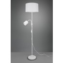 Trio R40192001 Stehleuchte Leuchte Owen 1x42w + 10W | E27 + E14 - Flexibler Arm, getrennte Schalter, weiß
